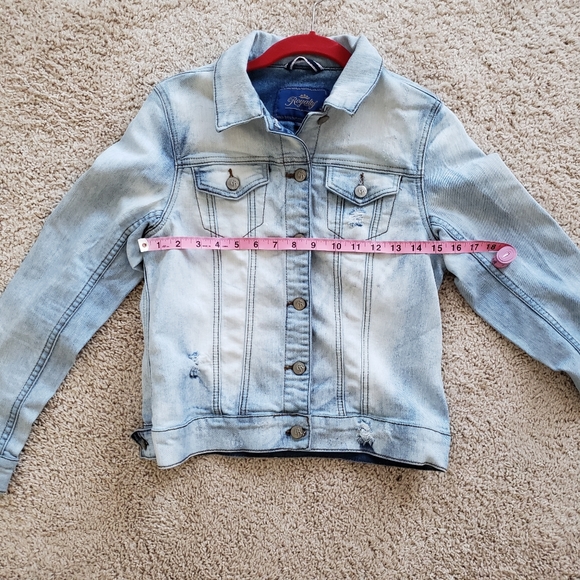 Royalty For Me Sky Blue Denim Jean Jacket - Picture 5 of 7